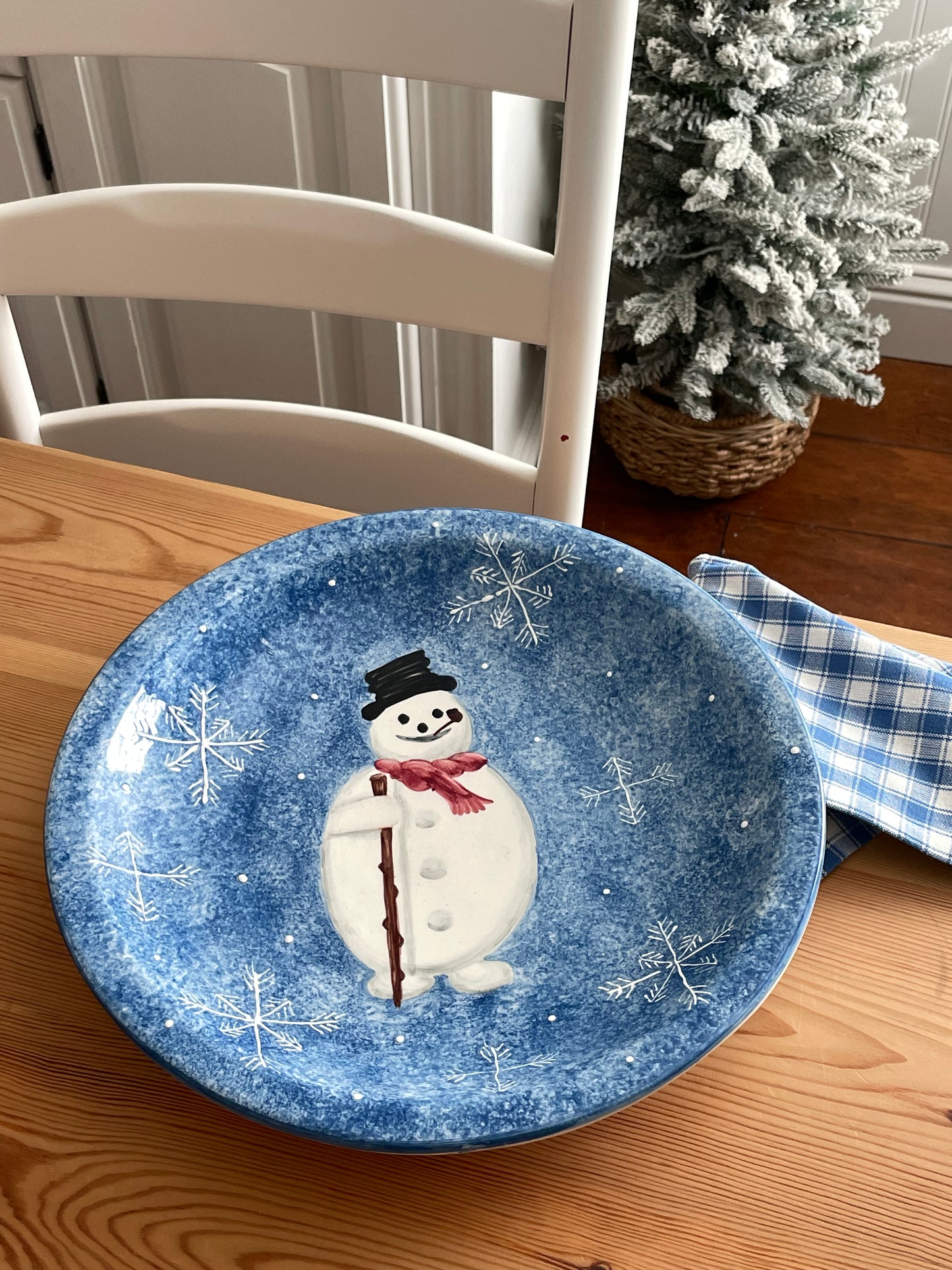 Snowman Serving Bowl