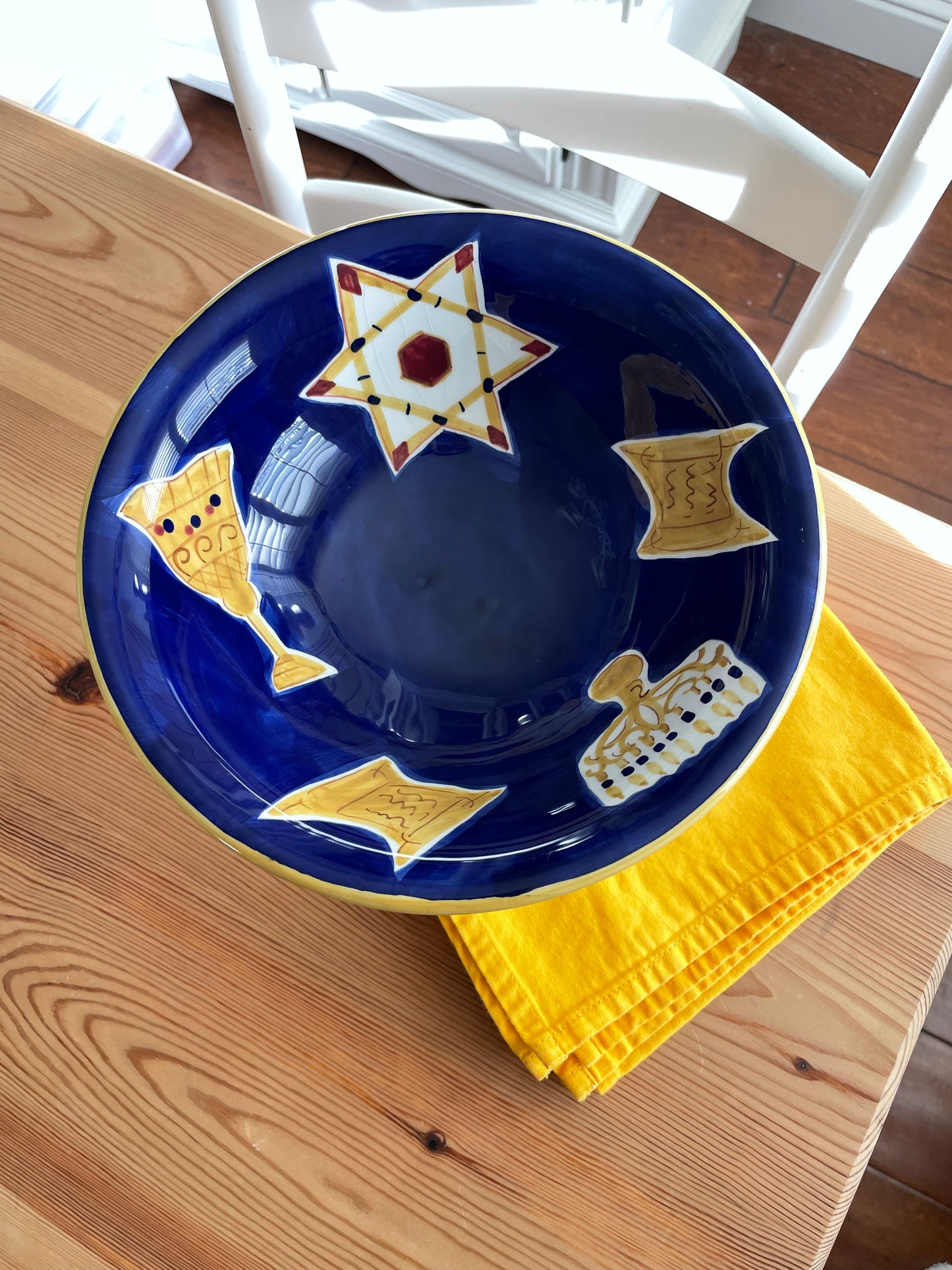 Hanukkah Pedestal Bowl