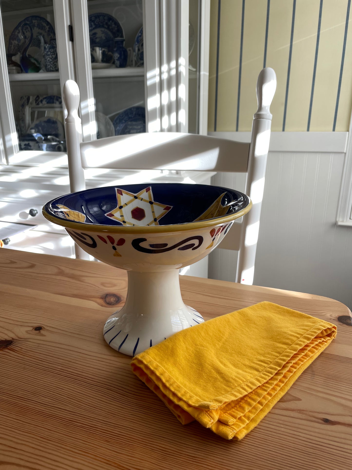 Hanukkah Pedestal Bowl