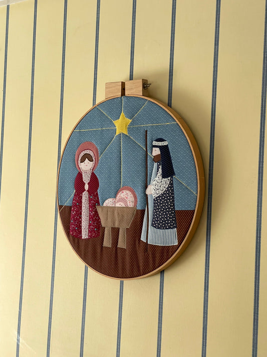 Nativity Hoop Wall Art