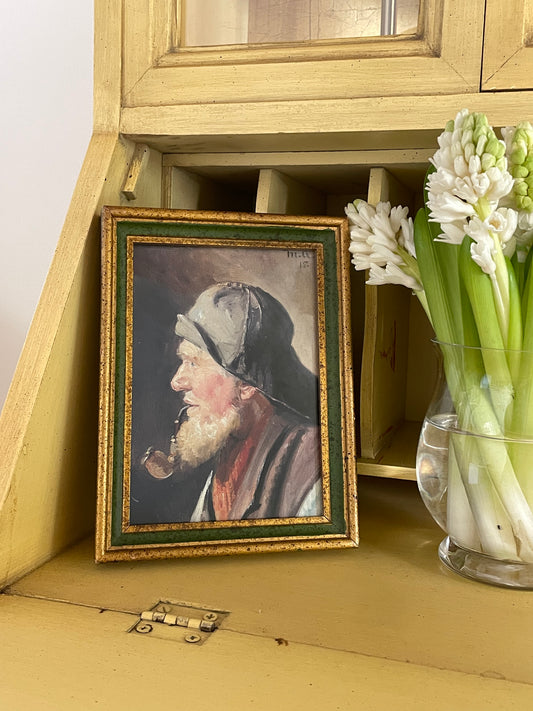 A Fisheman With His Pipe Framed Art