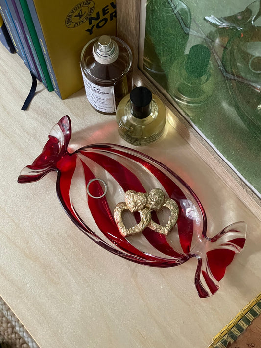 Candy Cane Trinket Dish