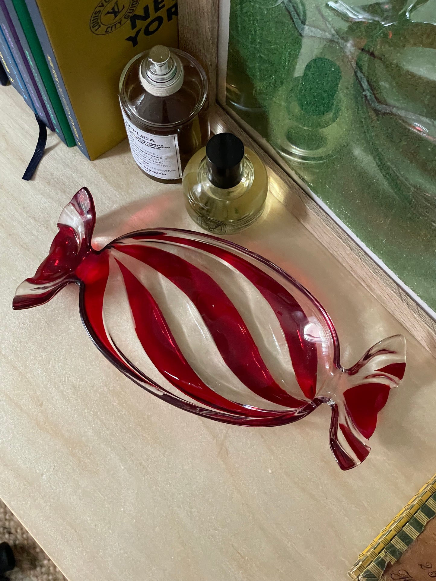 Candy Cane Trinket Dish