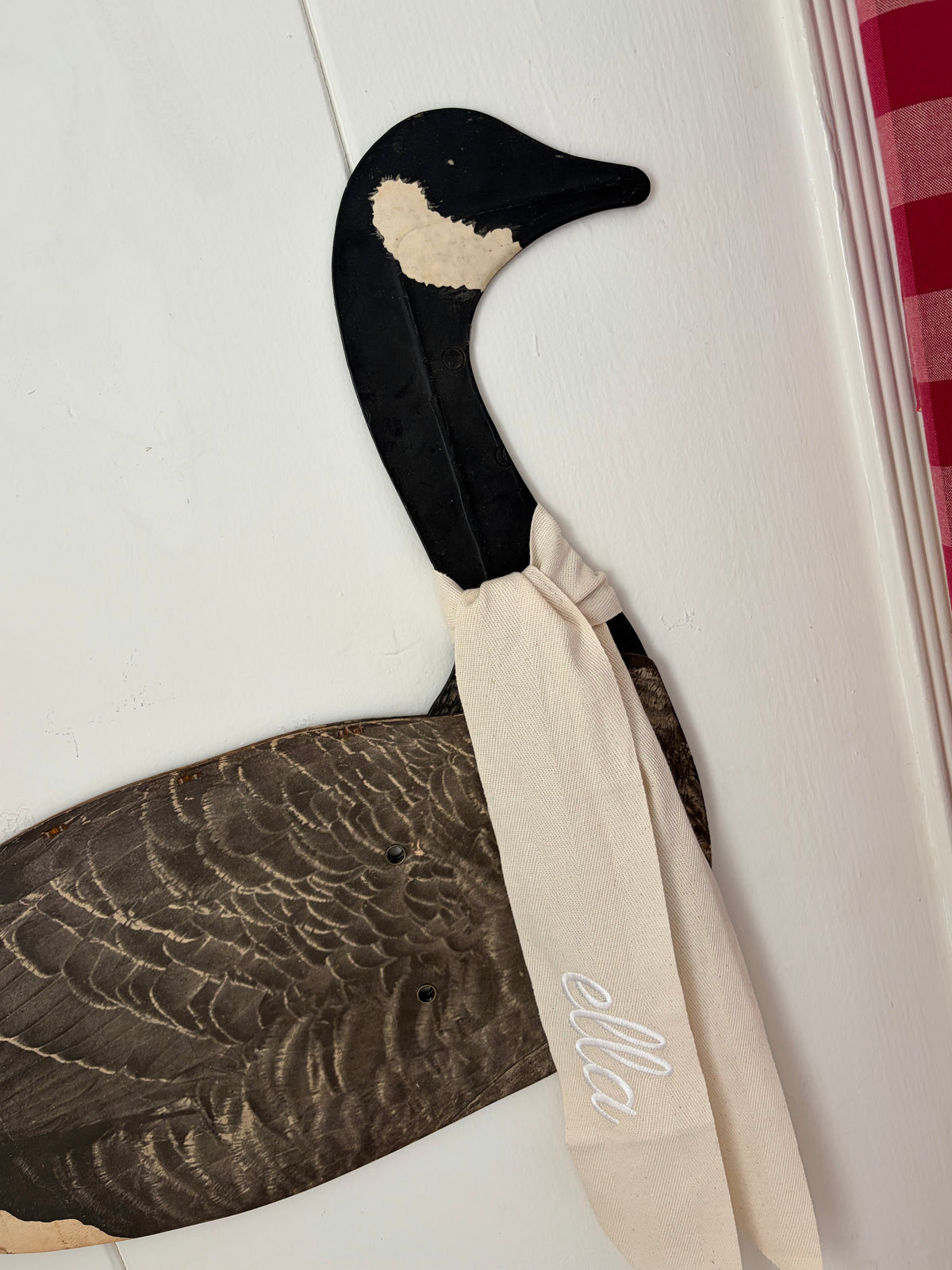 Antique Folding Goose Decoy, Standard Pose