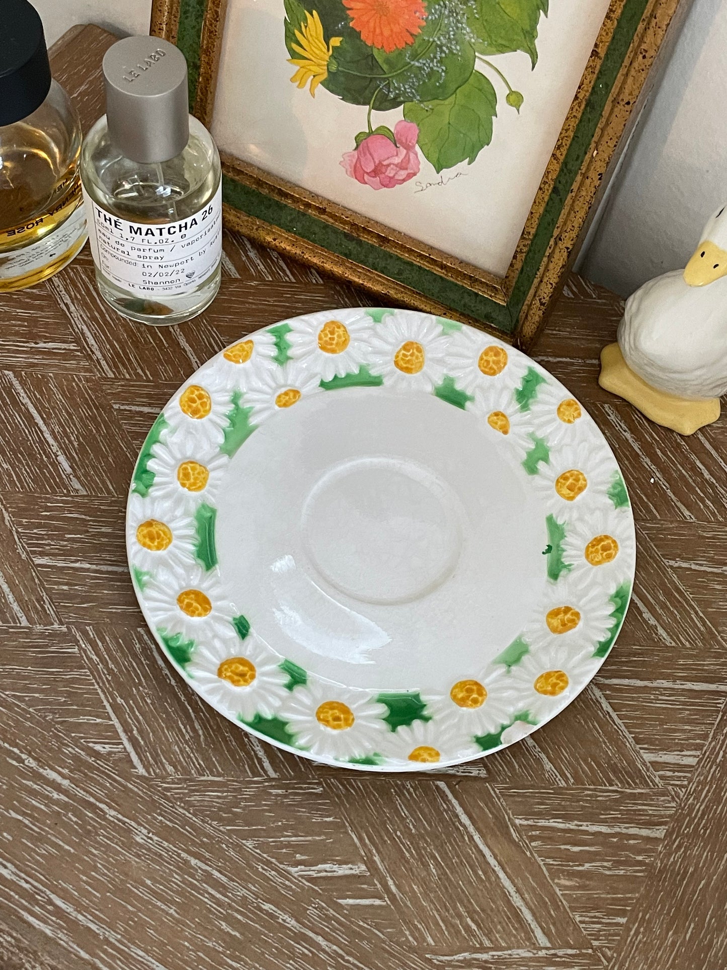Daisy Candle Plate