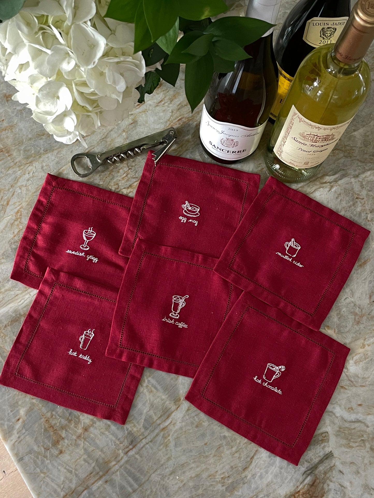 Holiday Cheers Cocktail Napkins, Set of 6