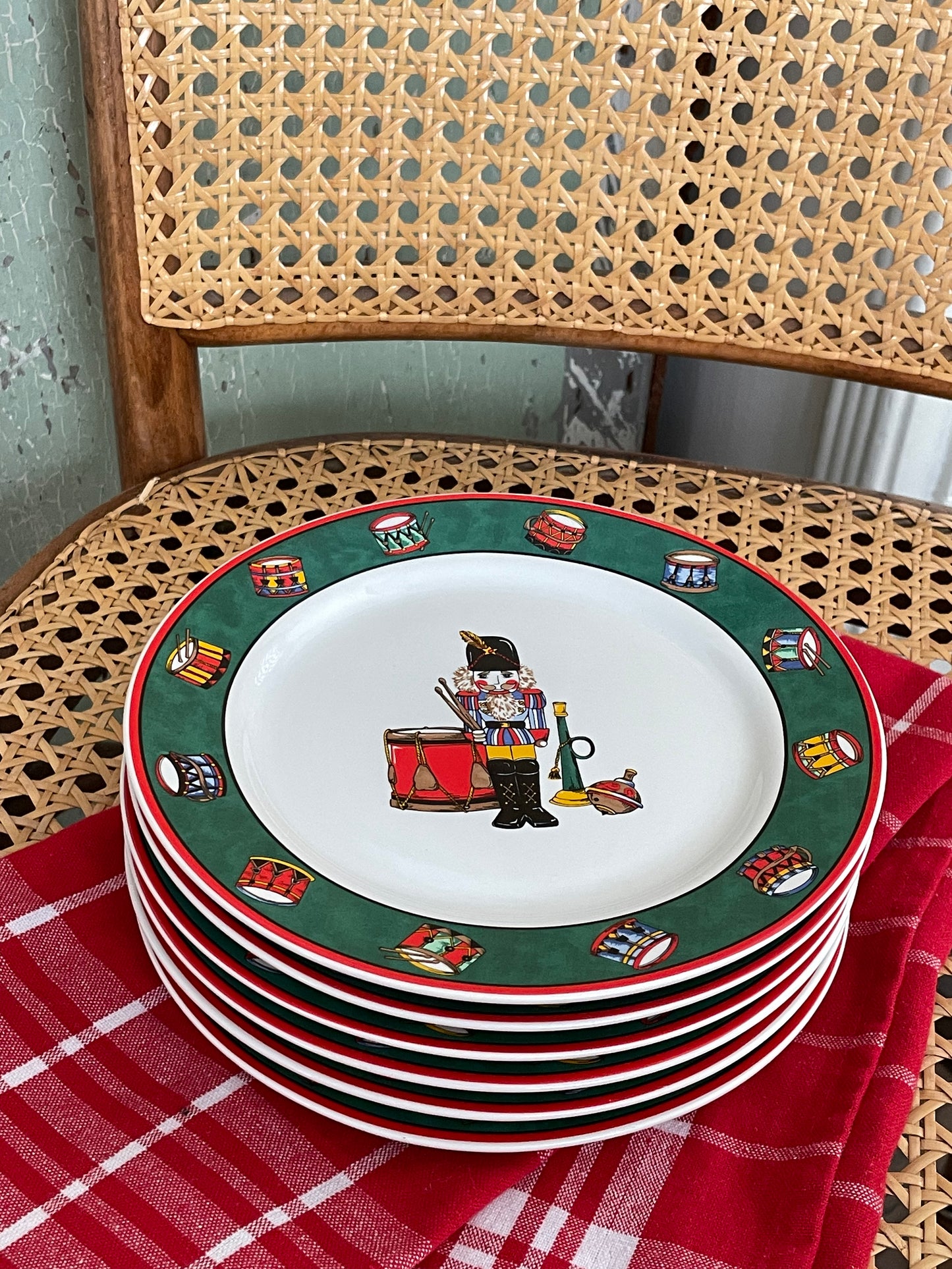 Little Dummer Boy Dessert Plates, Set of 6