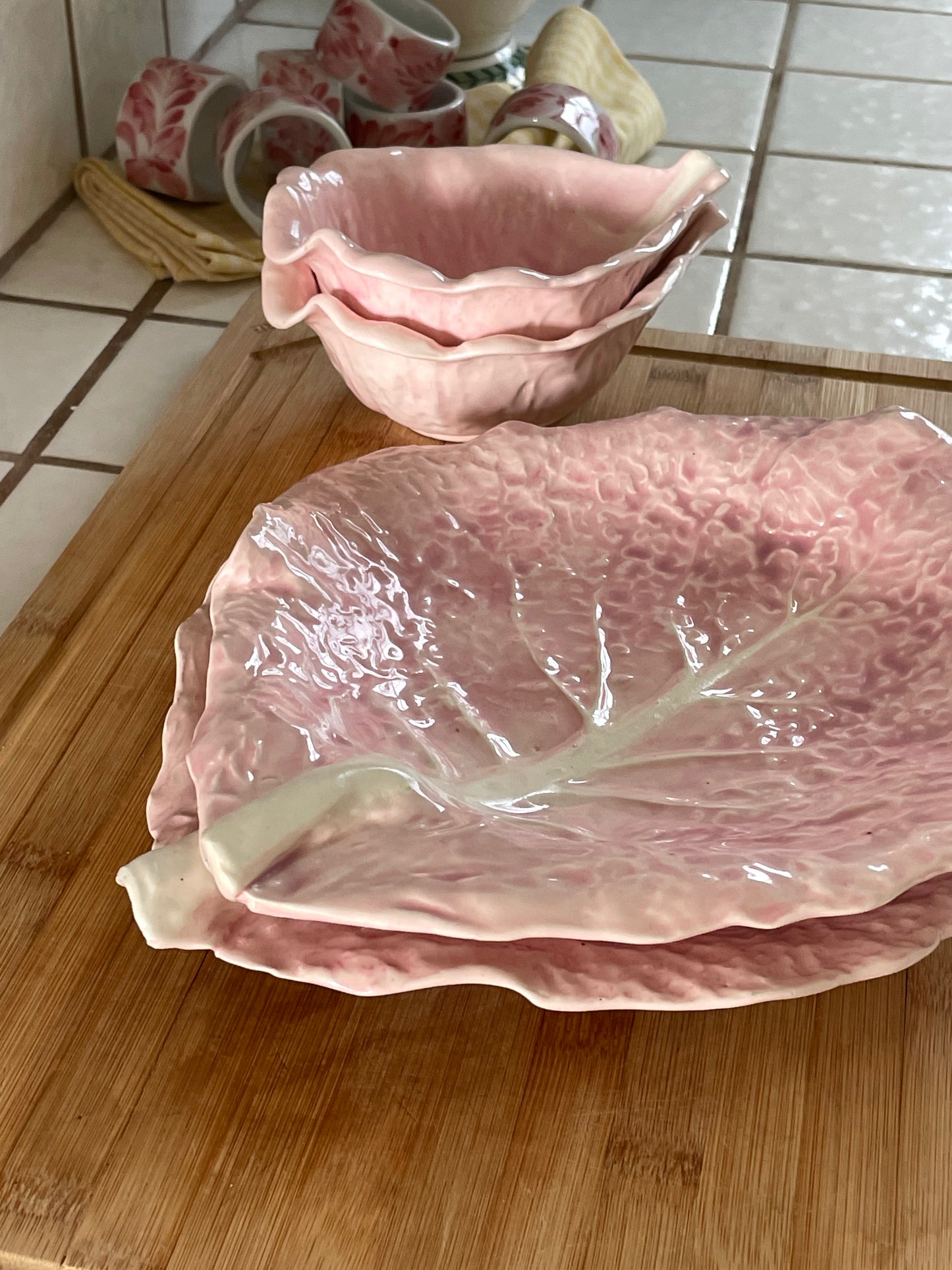 Lottie Pink Cabbage 4-Piece Serving Set