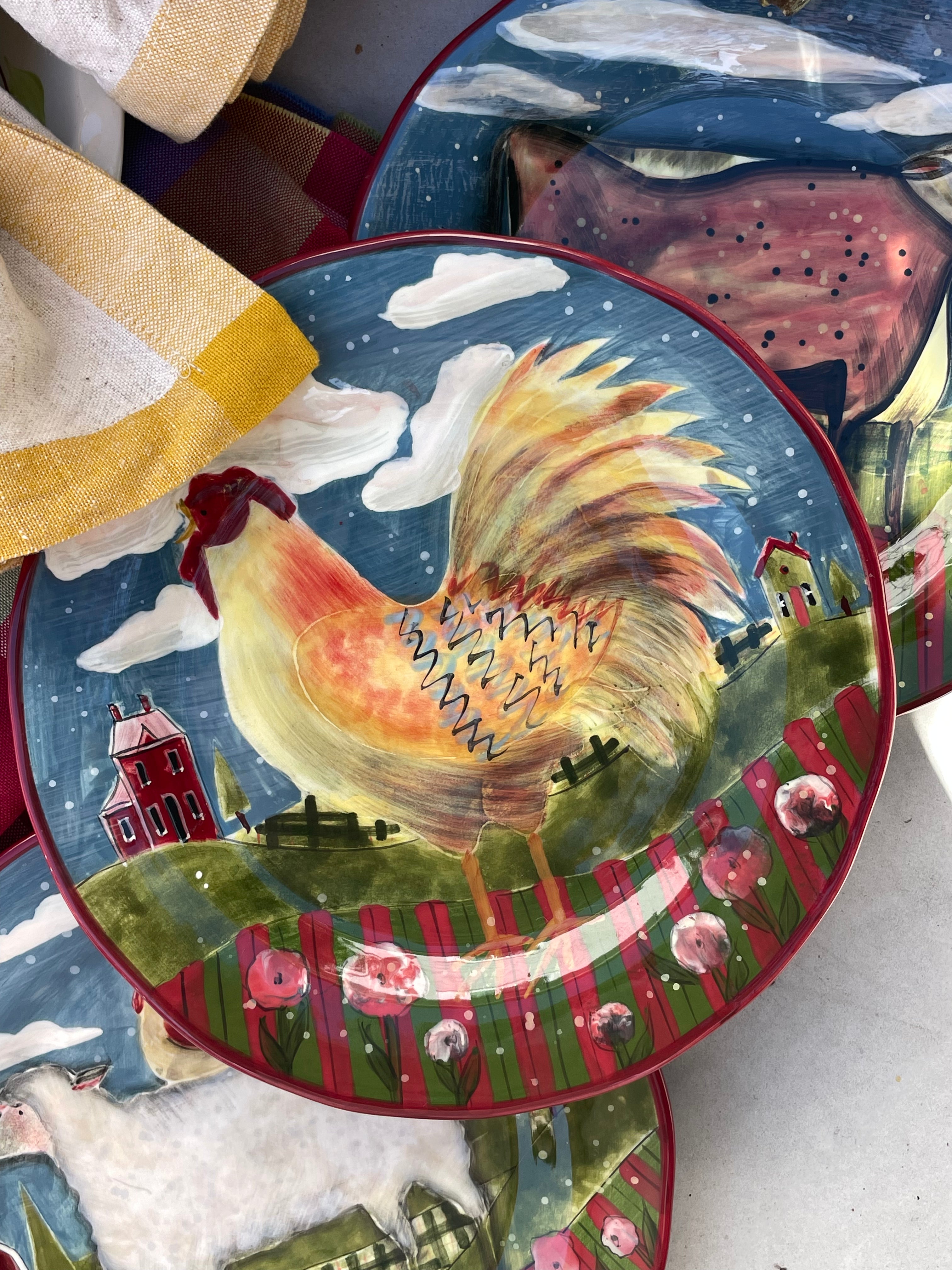 Homestead Serving Plates, Set of 3