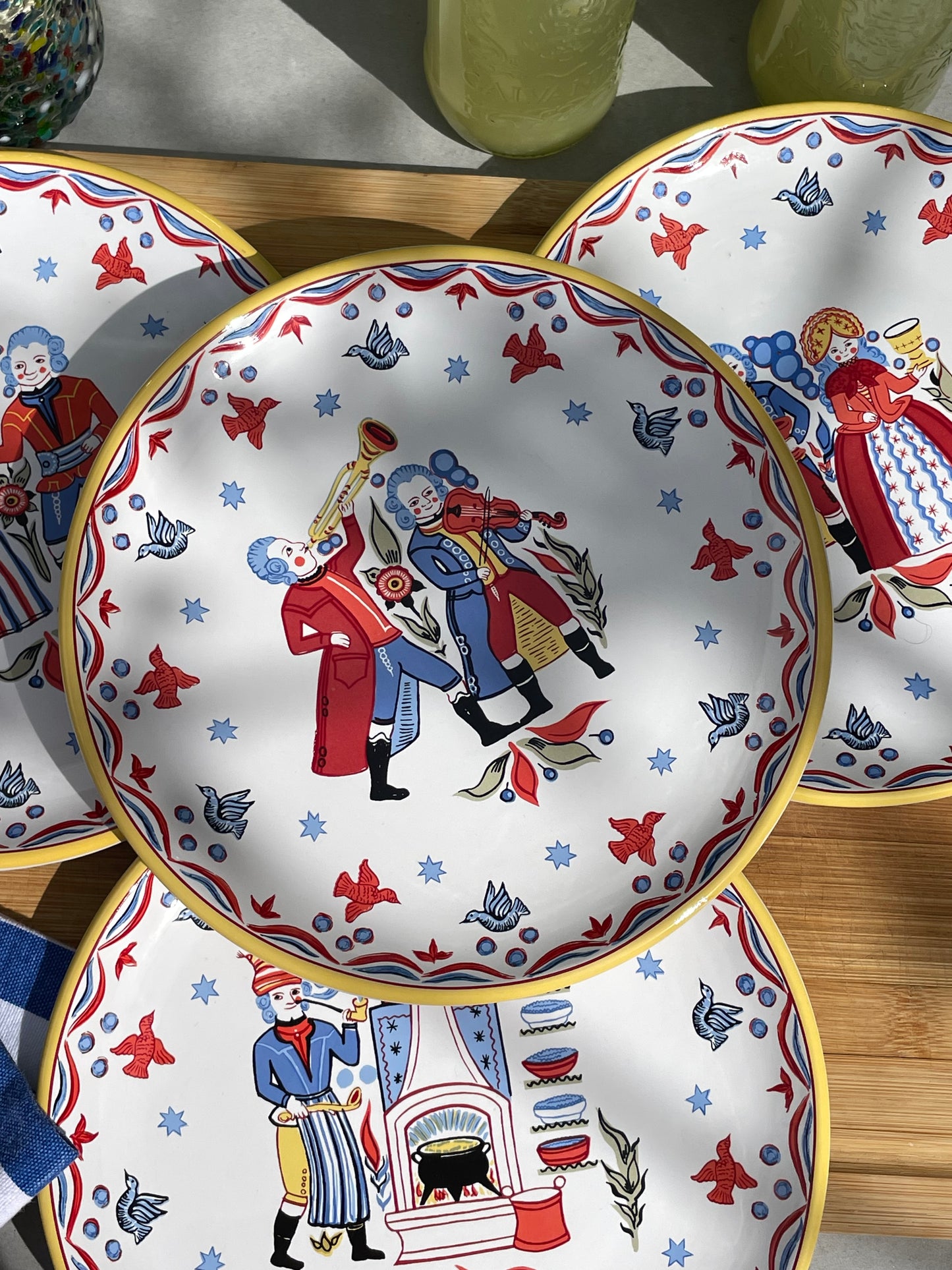 Block Bernarda Plates, Set of 4