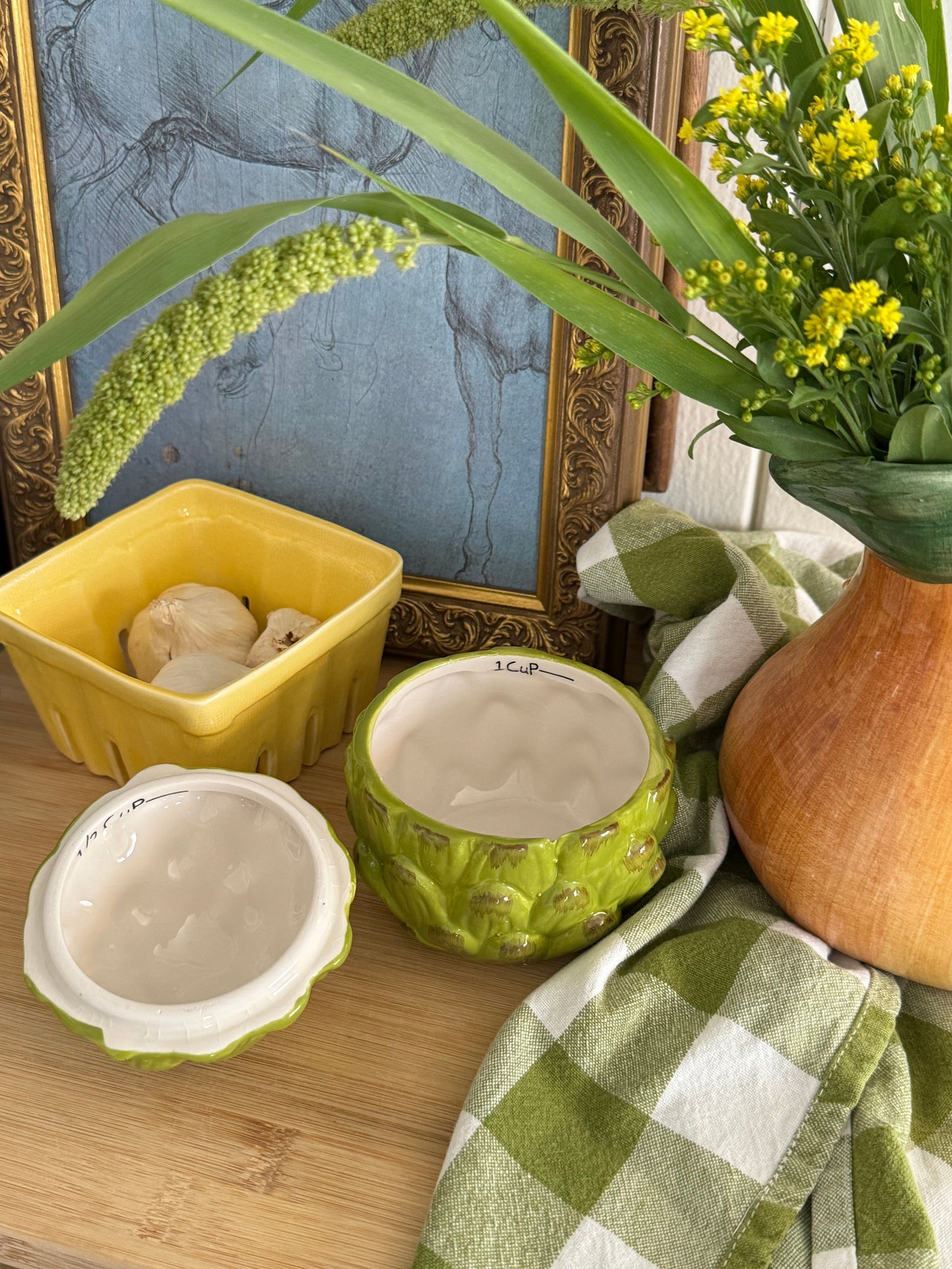 Artichoke Ceramic Measuring Cup