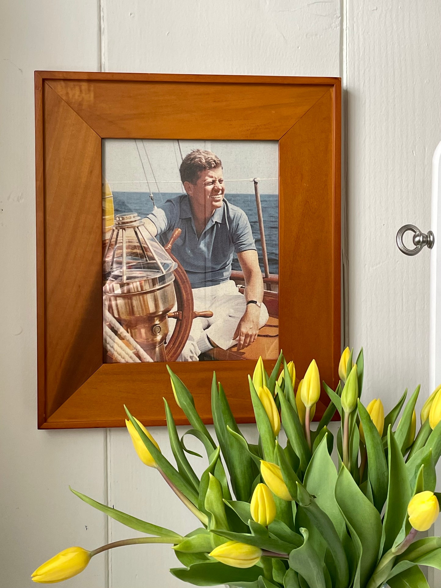 Kennedy on the Manitou, 1962 Framed Art