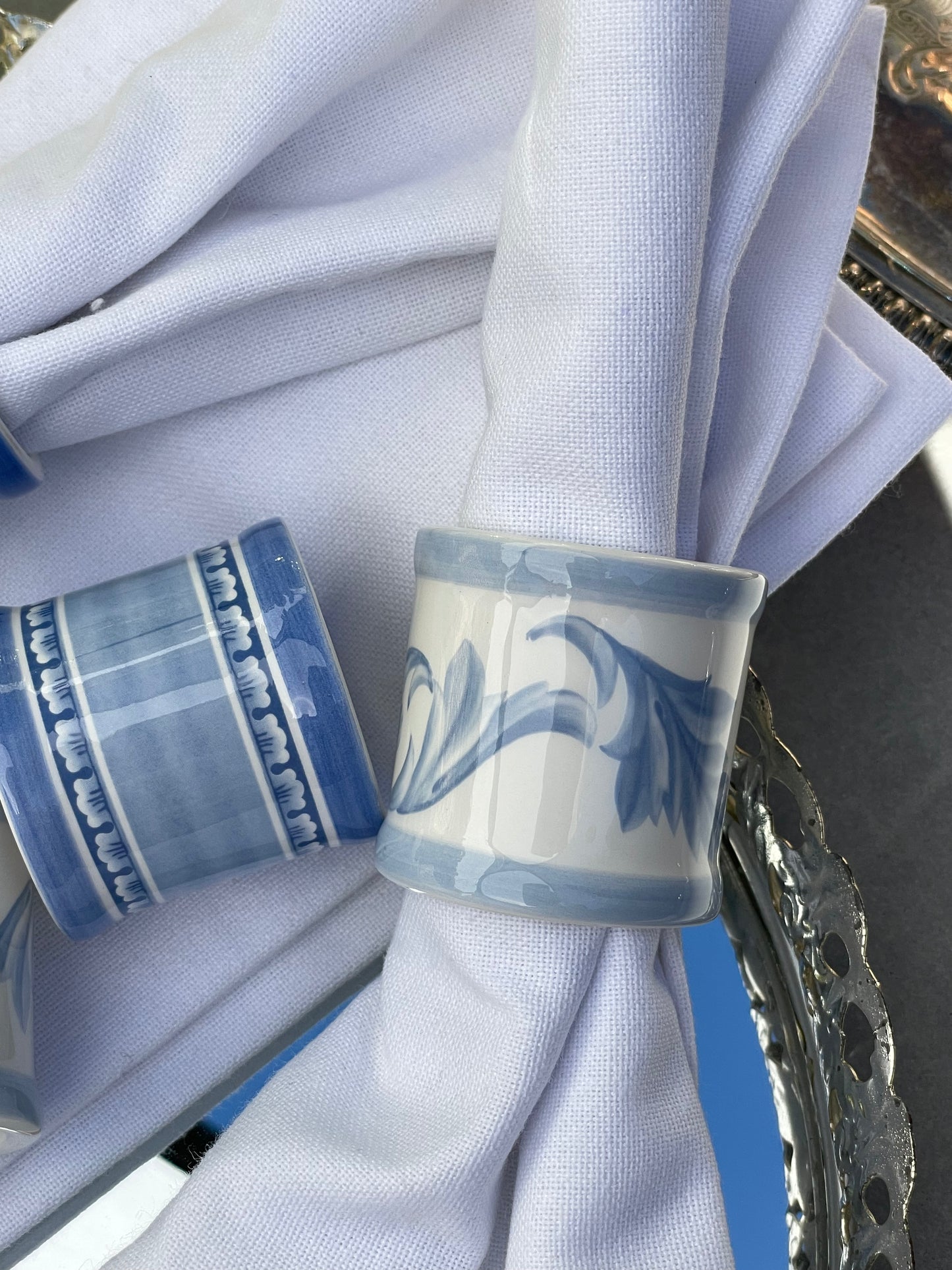 Aix-en-Provence Napkin Rings, Set of 4