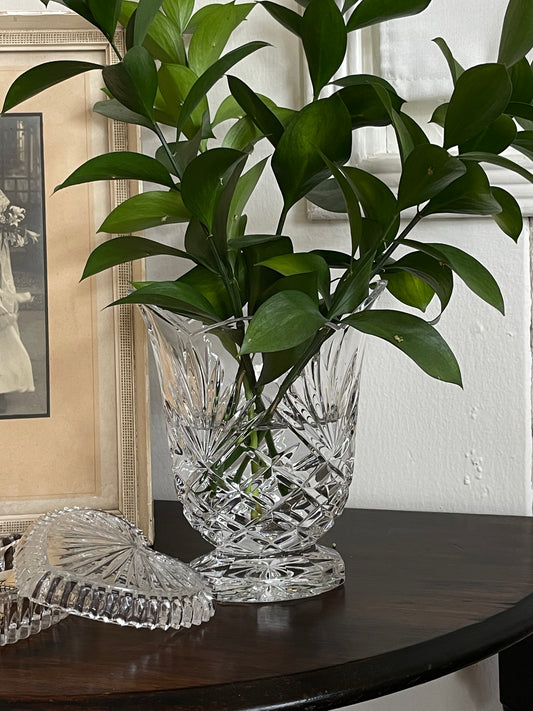Forevermore Blown Glass Crystal Vase