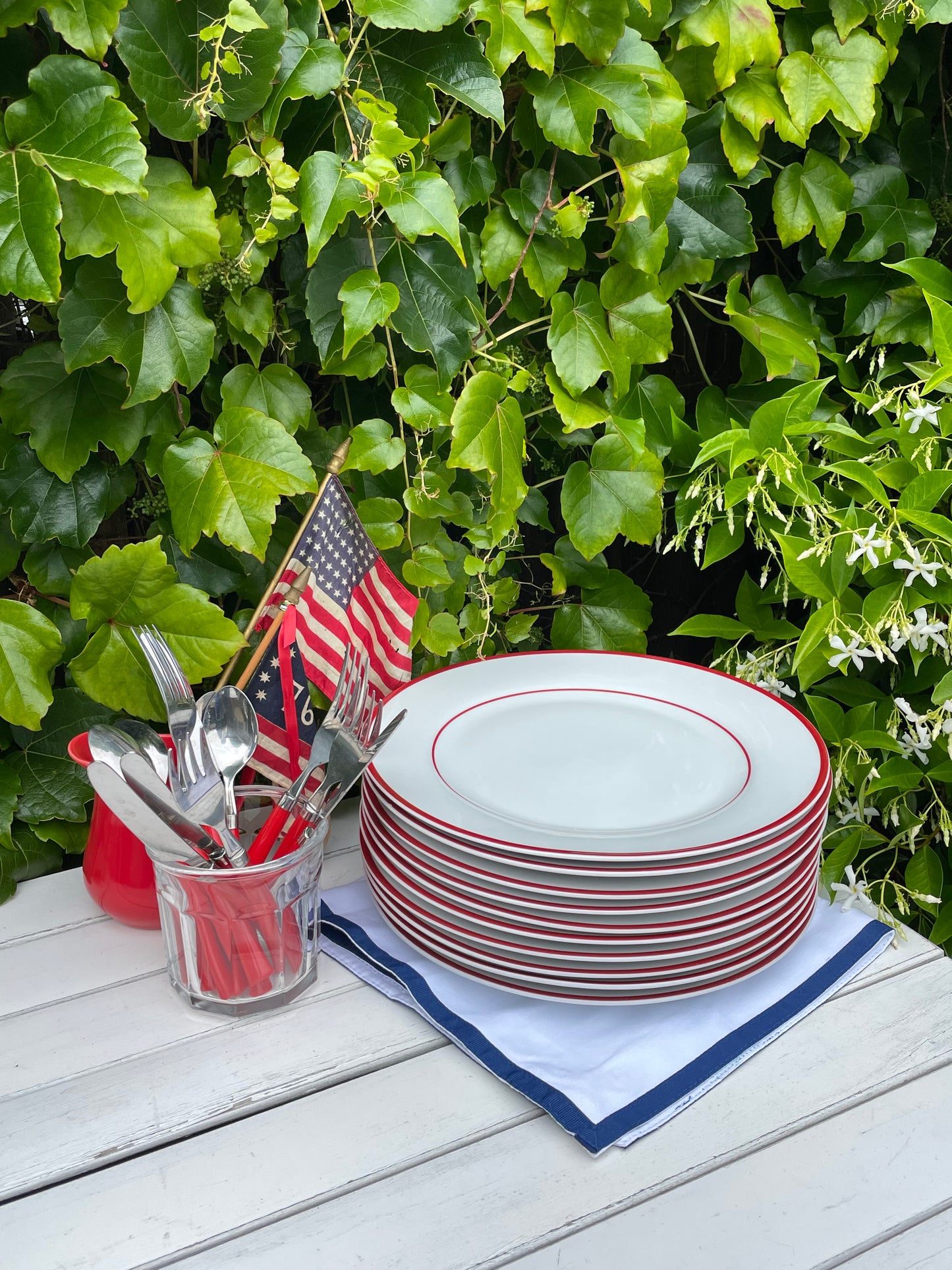 Yankee Doodle Plates, Set of 10