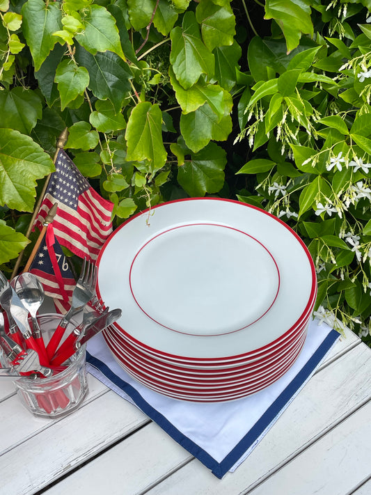 Yankee Doodle Plates, Set of 10