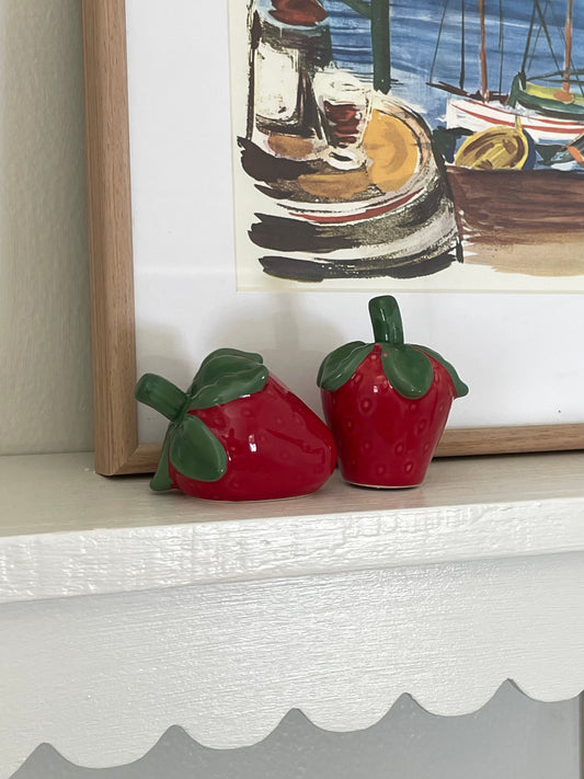 Strawberry Stand Salt & Pepper Shakers