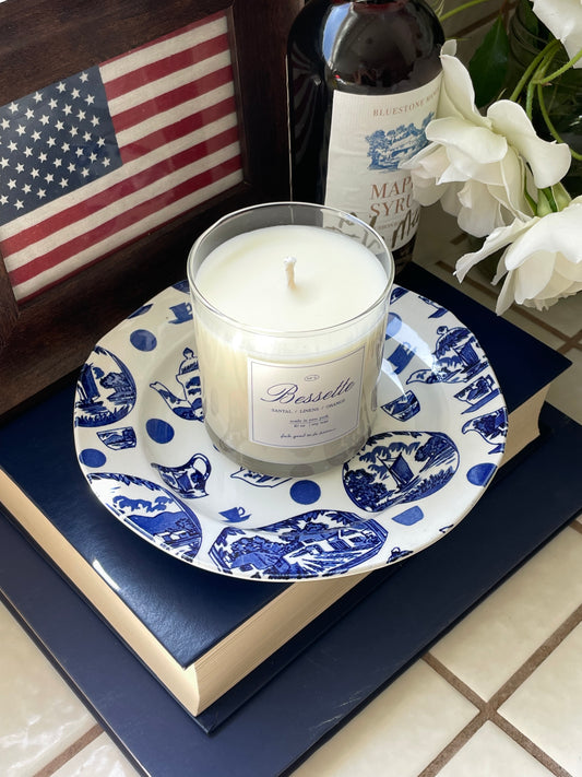 Boston Tea Party Candle Plate