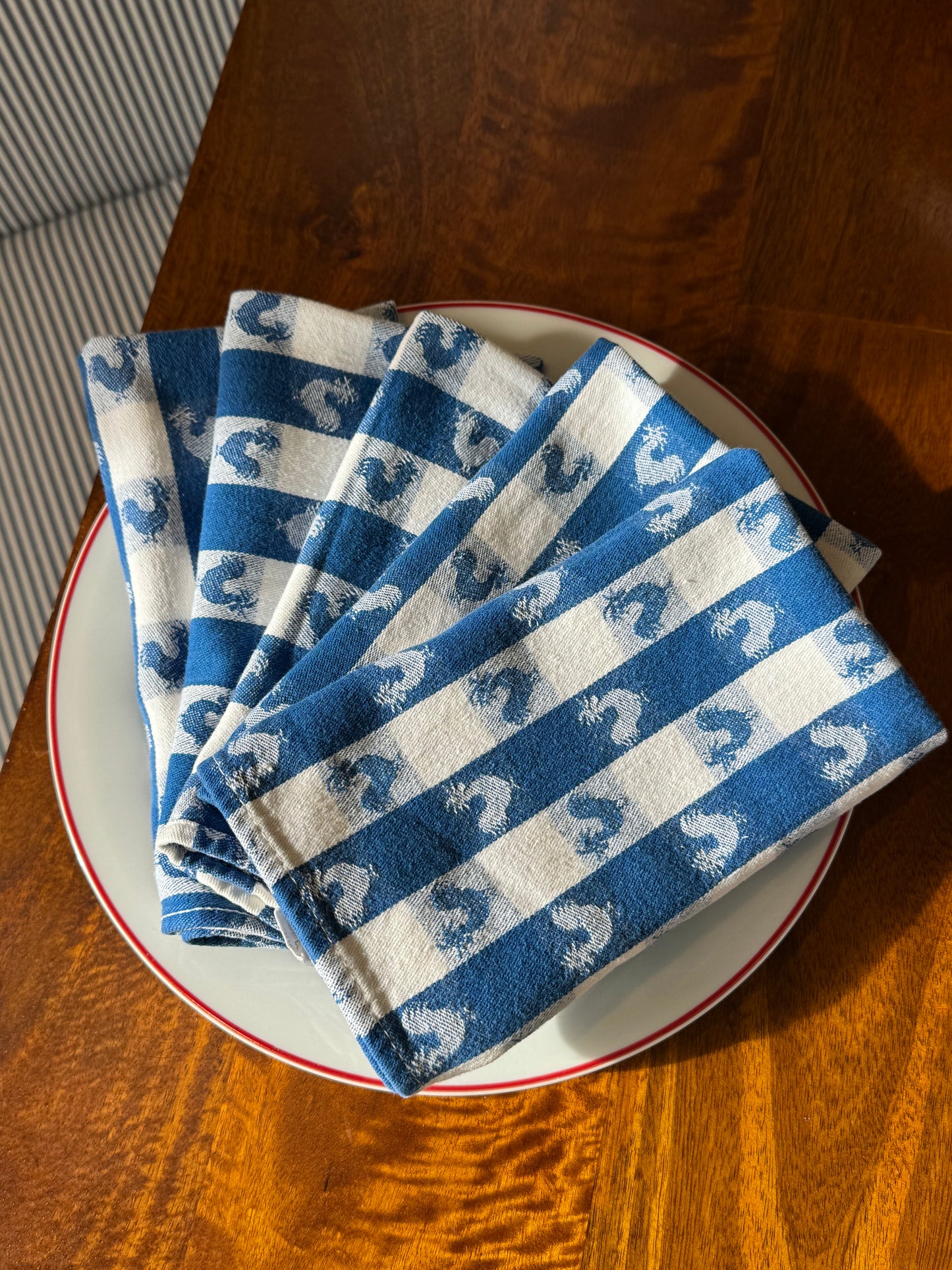 French Hen Napkins, Set of 4