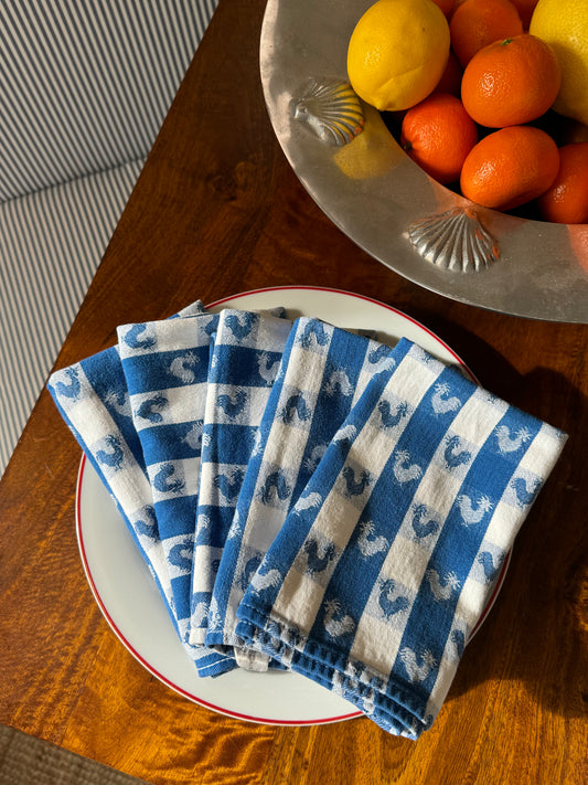 French Hen Napkins, Set of 4