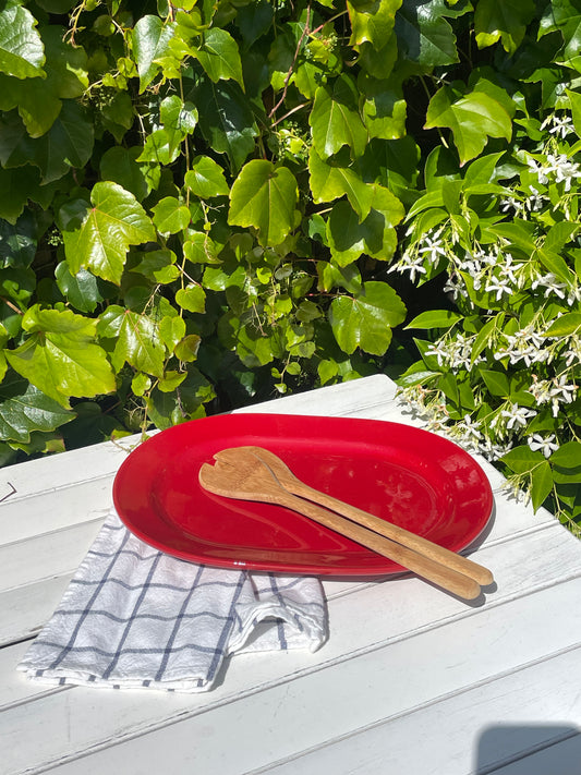 Ruby Red Serving Platter