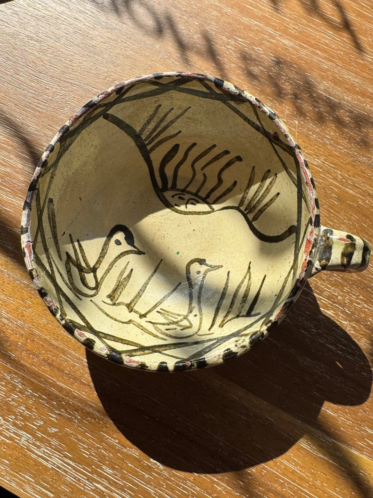 Duck Pond Art Pottery Decorative Mug