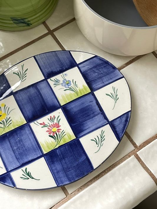 Blue Blossom Trivet