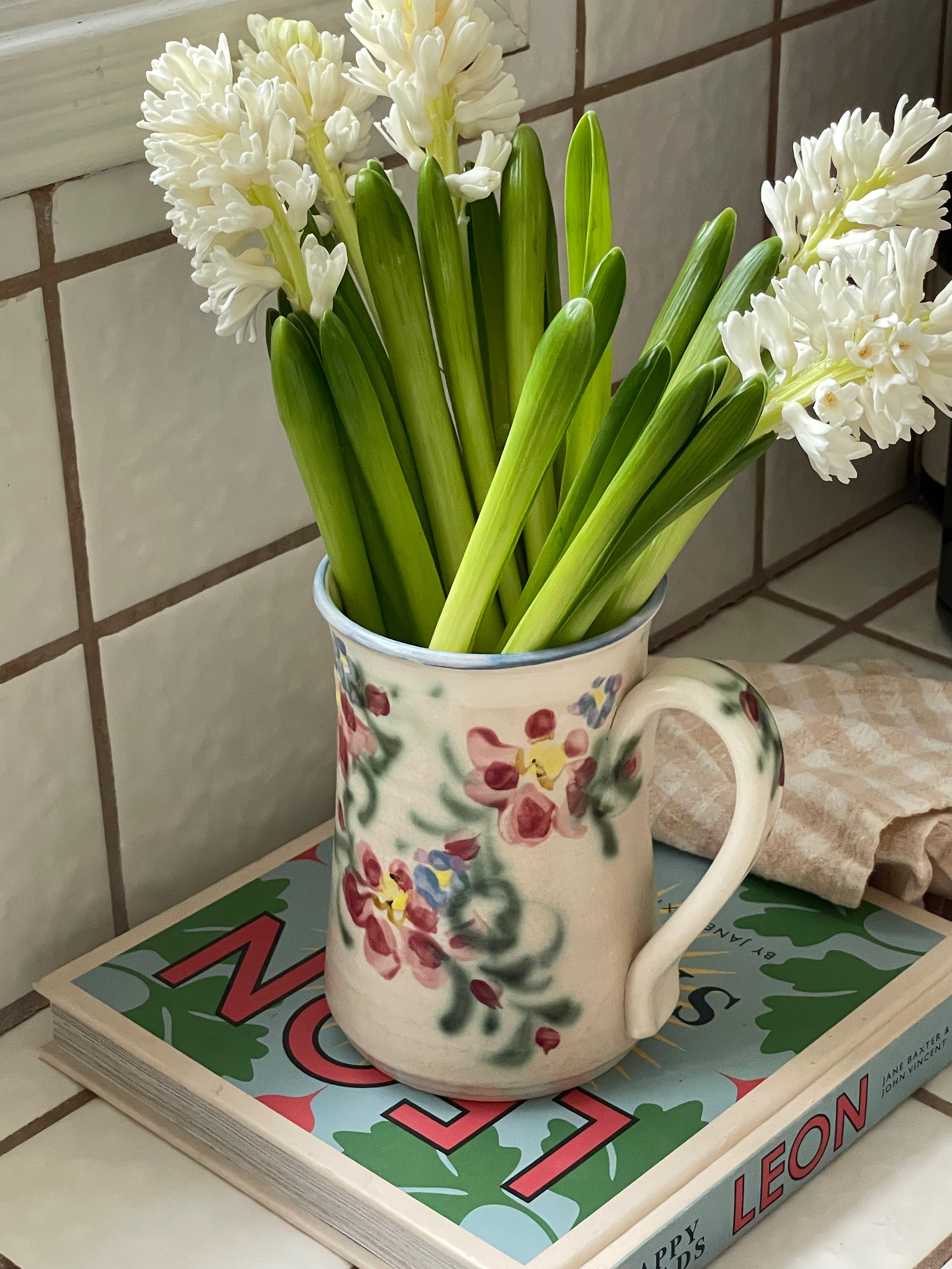 Spring Fling Art Pottery Vase