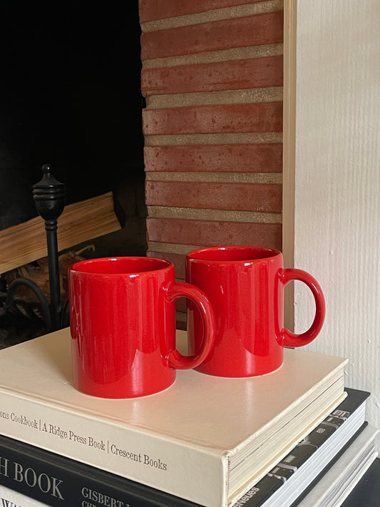 Cambridge Crimson Mugs, Set of 2