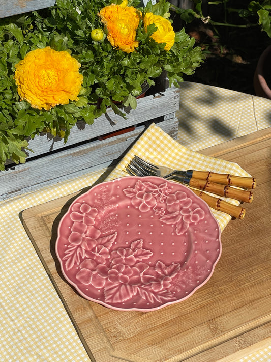 Ingrid Pink Bordallo Pinheiro Treat Plate