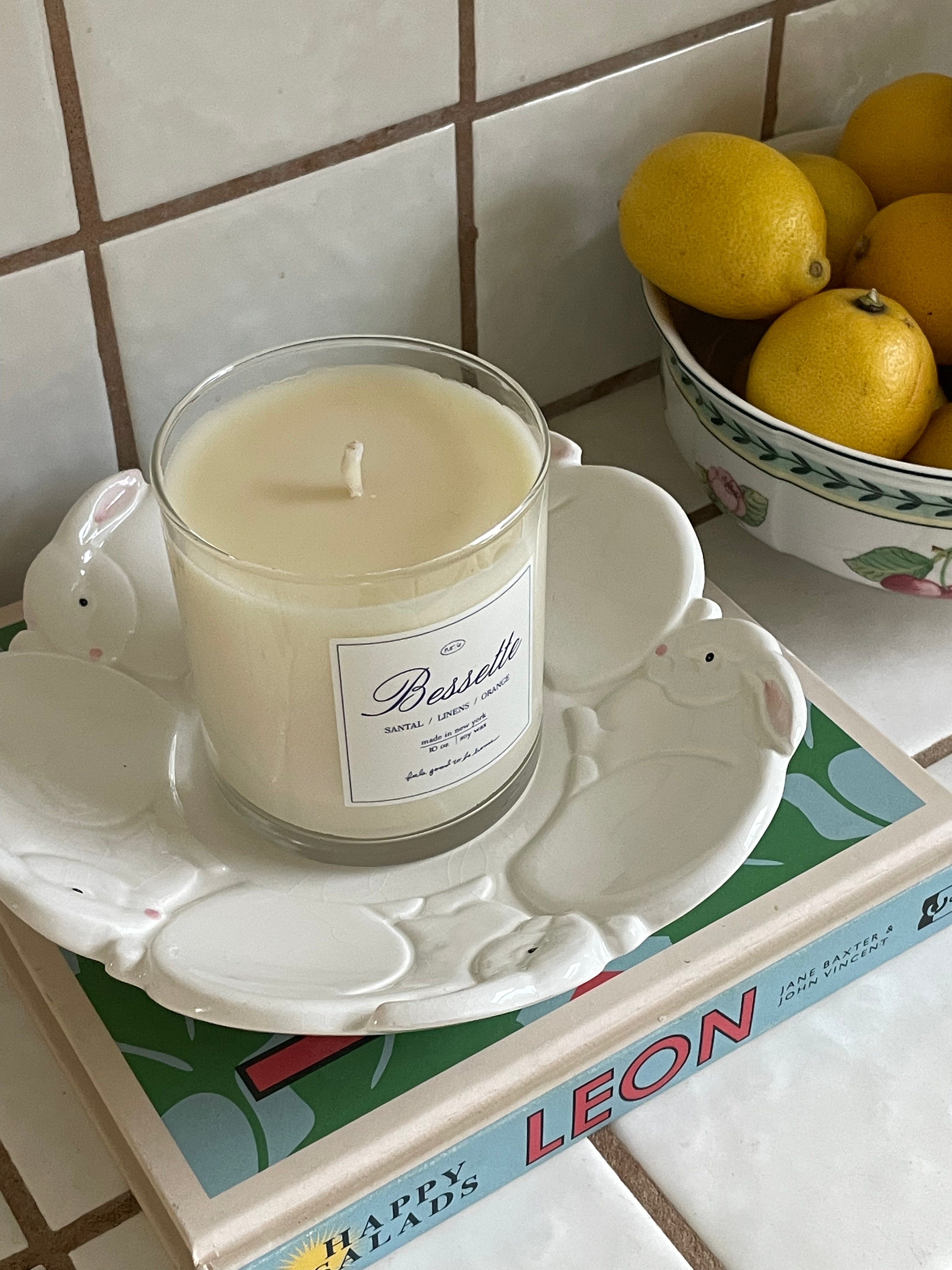 Cottontail Candle Plate