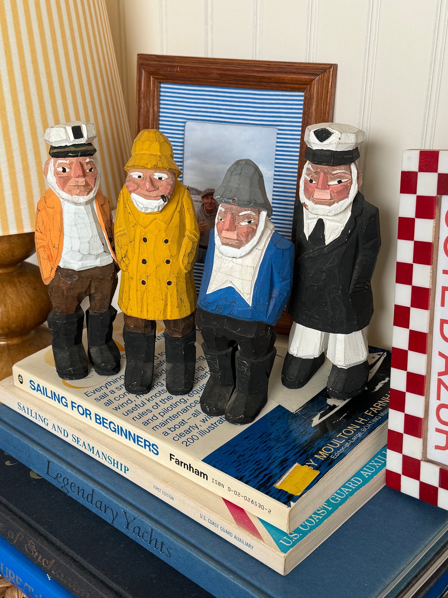 The Captains, Set of 4 Wooden Sailor Figurines