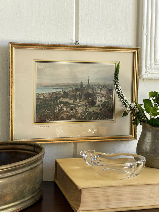 Lausanne En 1895 Framed Art