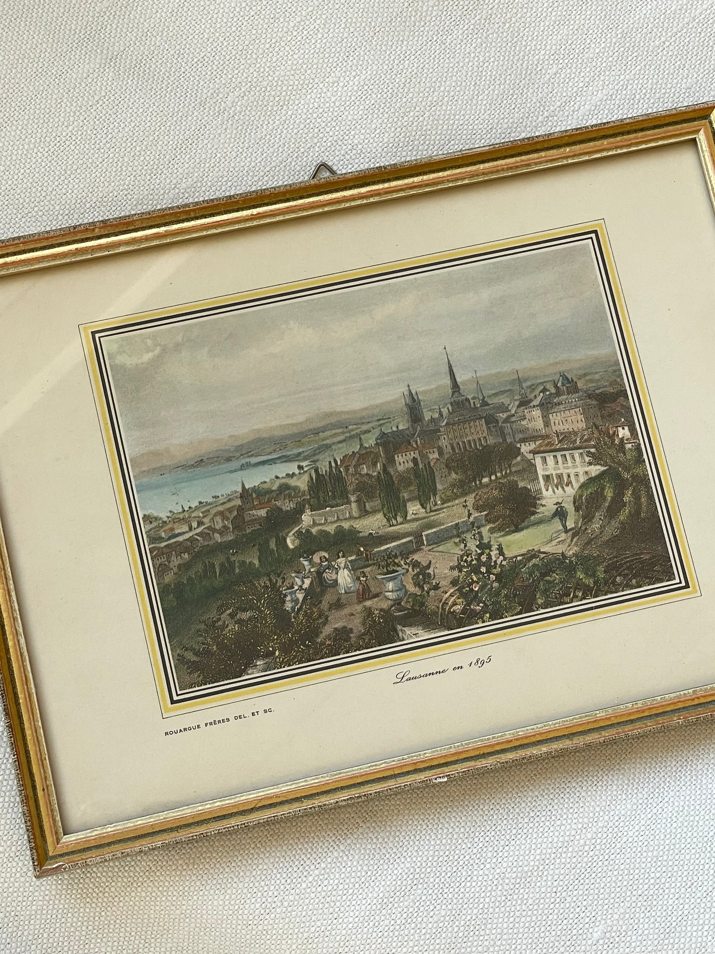 Lausanne En 1895 Framed Art