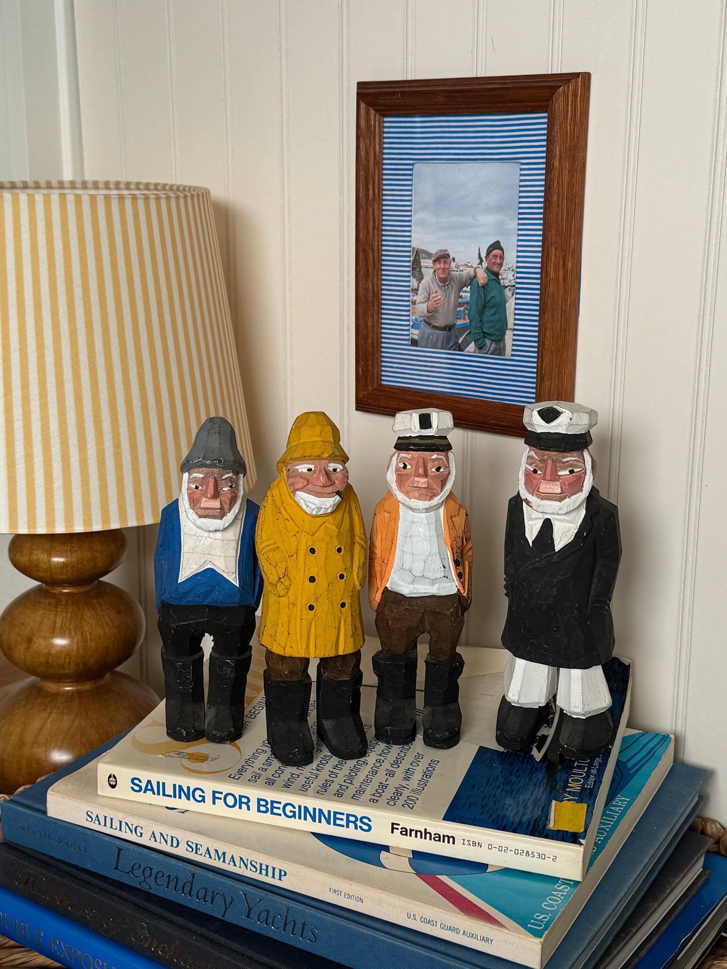 The Captains, Set of 4 Wooden Sailor Figurines