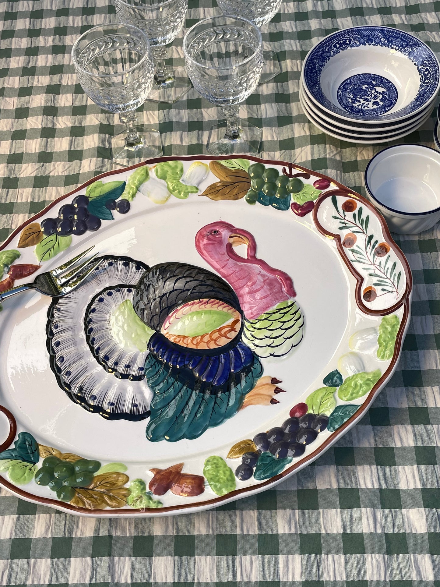 Fruitful Harvest Turkey Platter