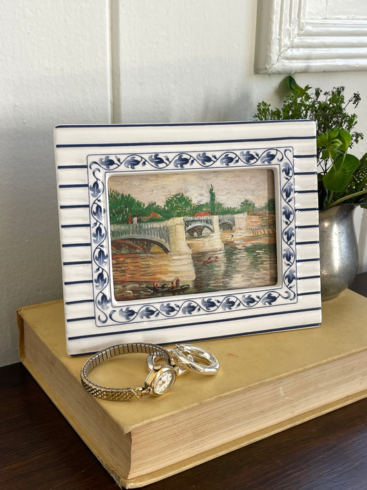 'The Bridge at Courbevoie' Framed Art