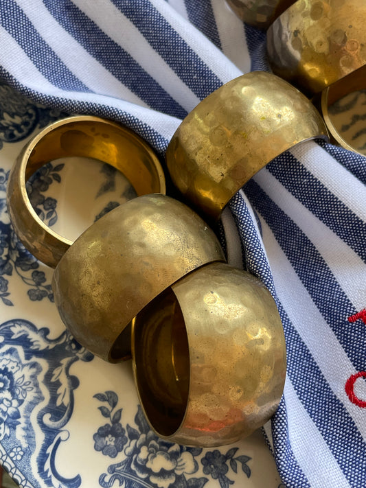 Old Glory Patina Napkin Rings, Set of 8