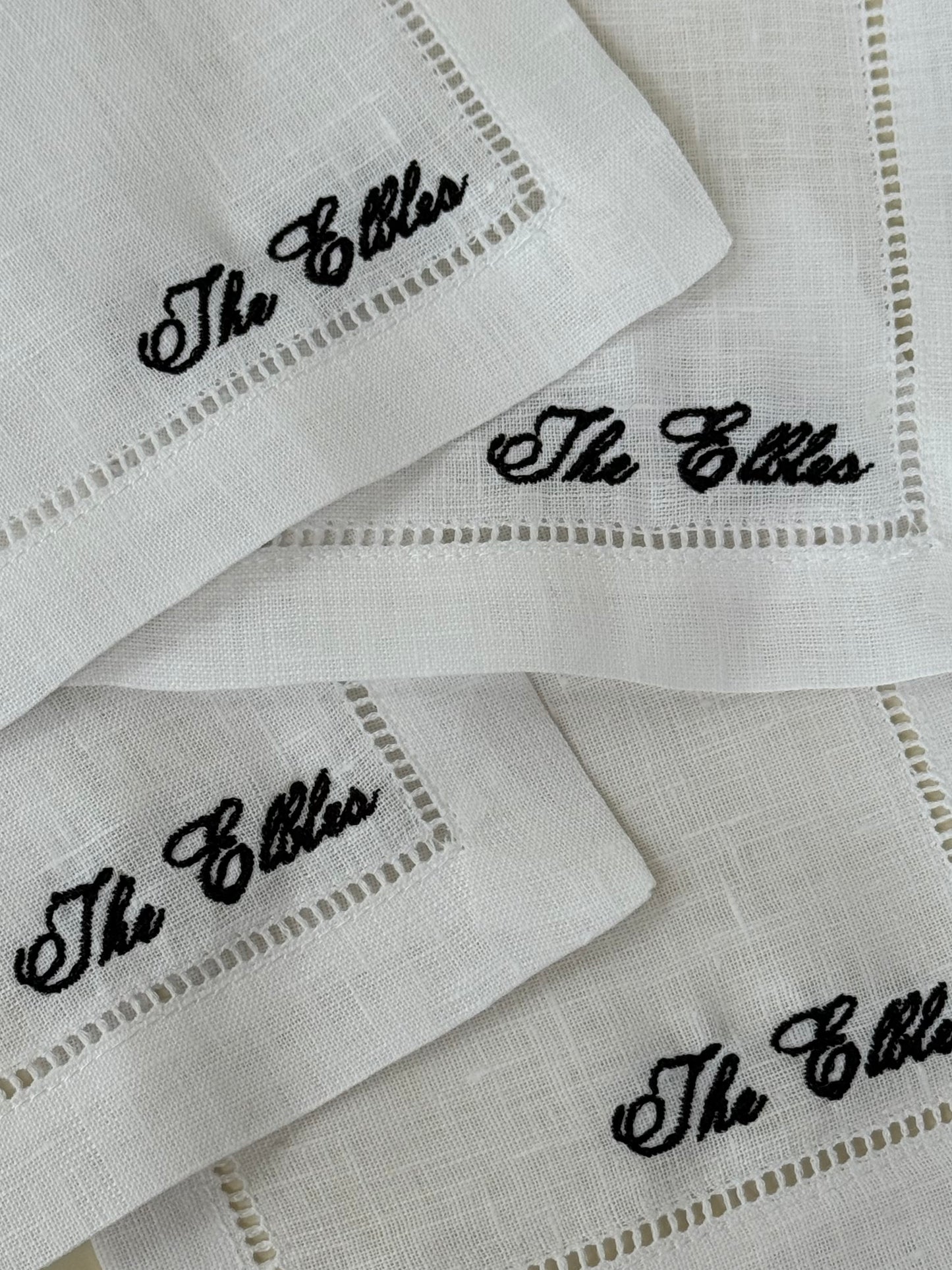 Subtle Custom Cocktail Napkin, Set of 4