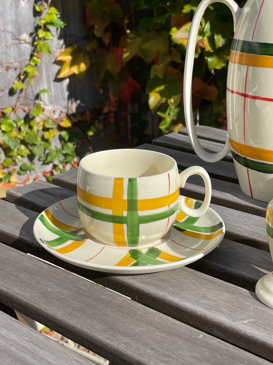 Scotch Plaid Cup and Saucer