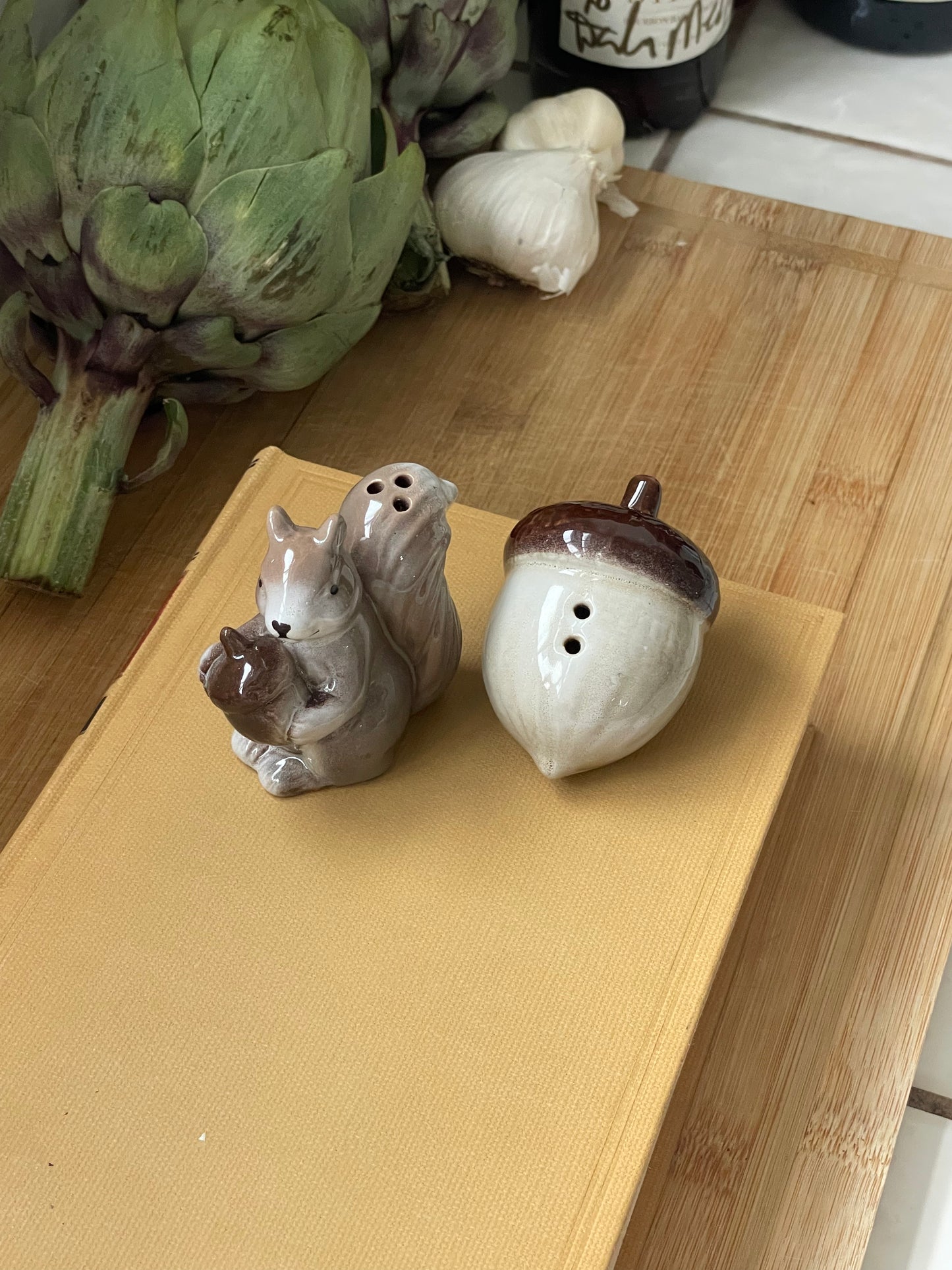 Squirrel and Acorn Salt & Pepper Shakers