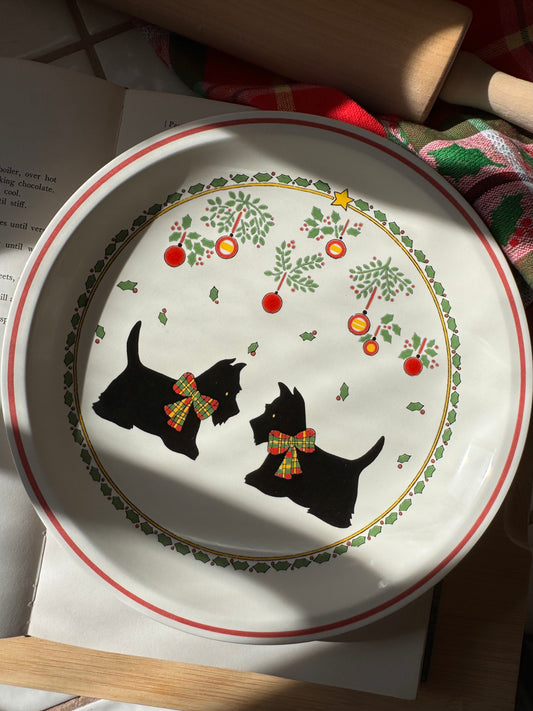 Scottie Dogs Cookie Plate