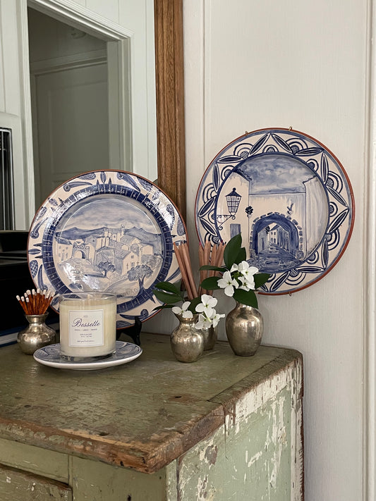 Marvão Portugal Decorative Plates, Set of 2