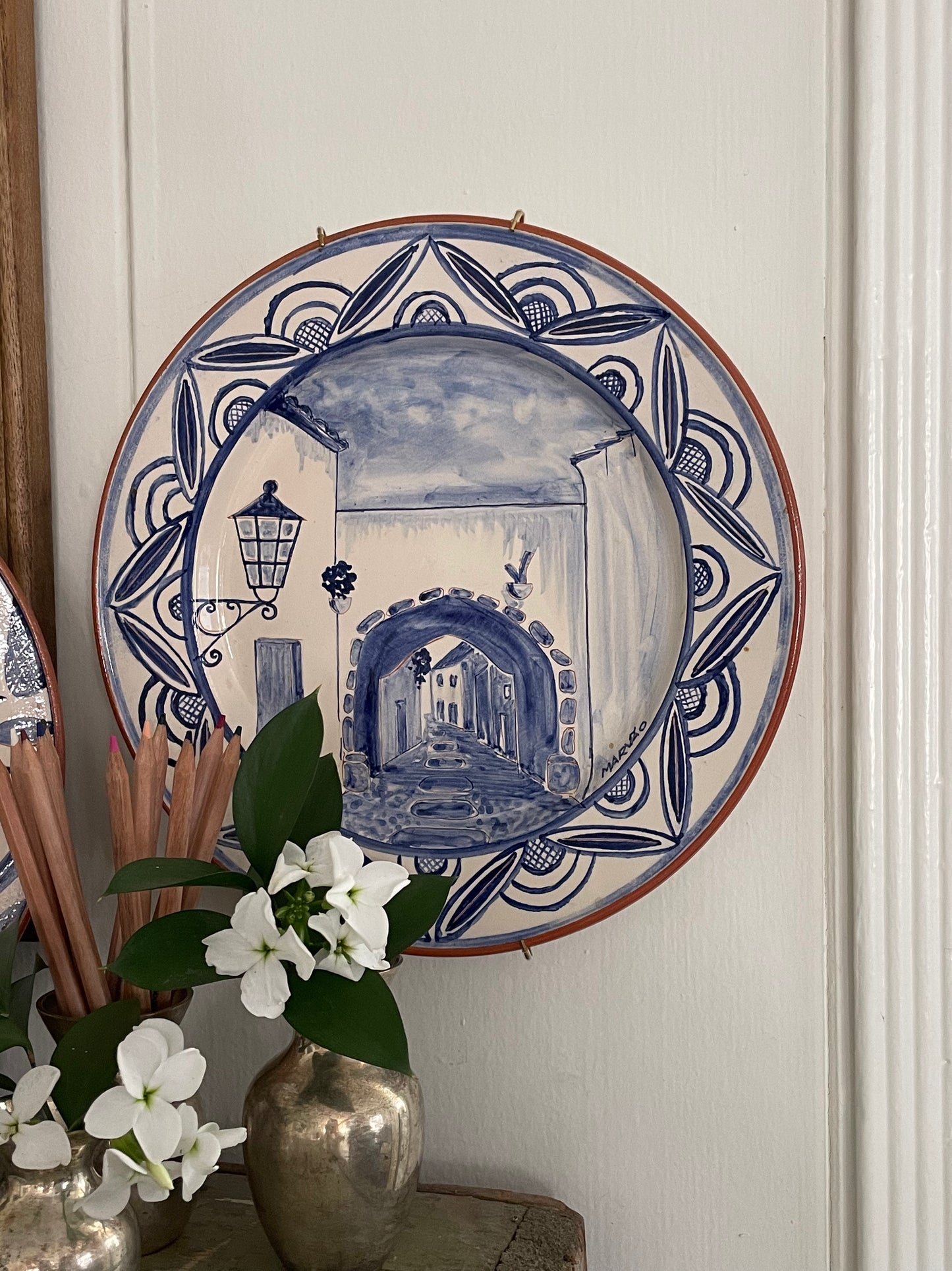 Marvão Portugal Decorative Plates, Set of 2