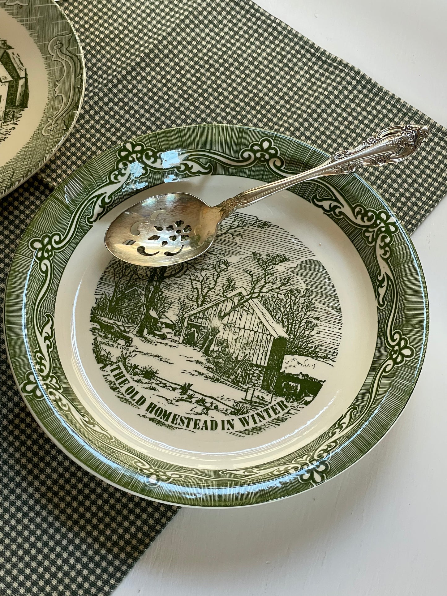 Winter Homestead Serving Bowl