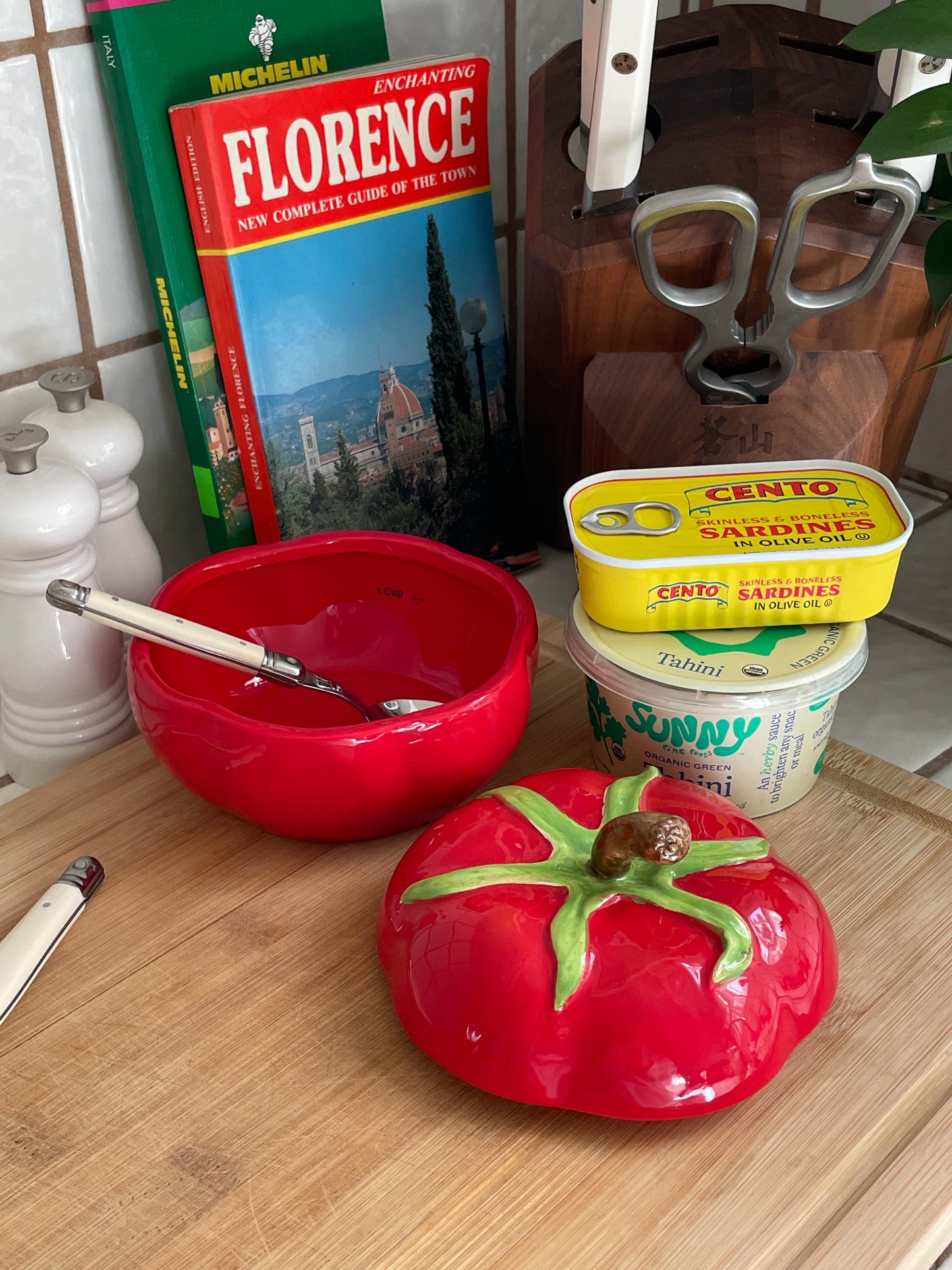 Tomato Dish with Lid