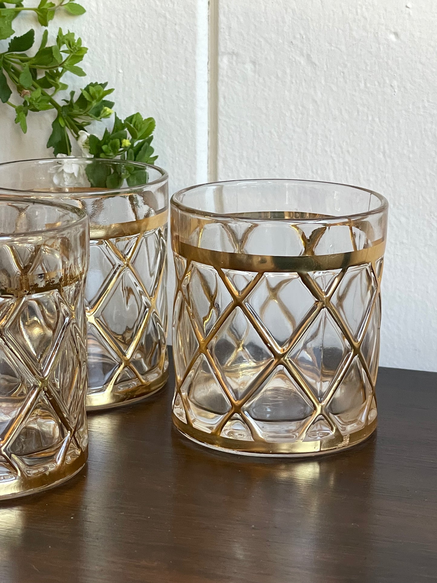 Joseph Altuzarra 18K Gold Lattice Lowball Glasses, Set of 4
