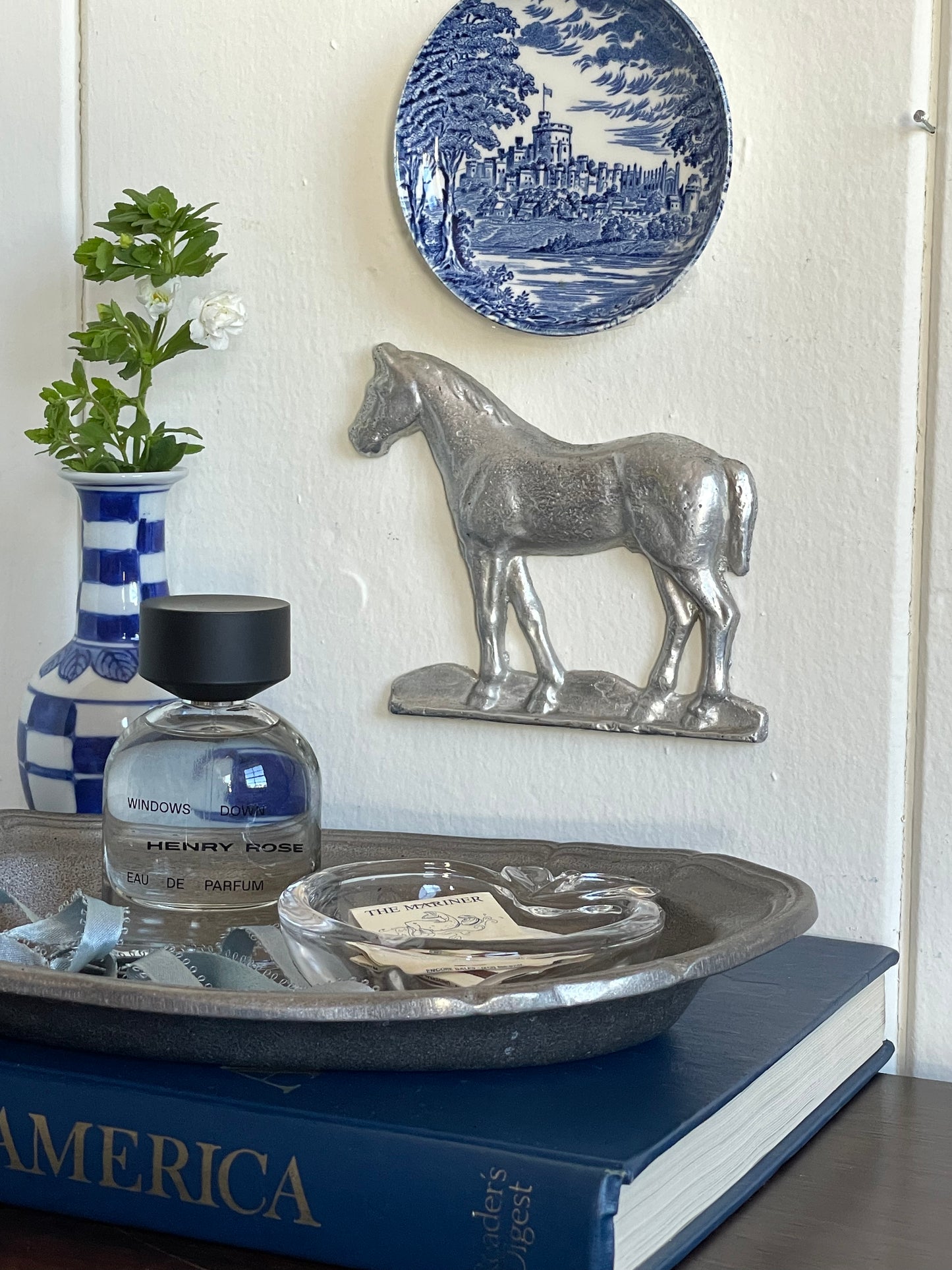 Cast Metal Horse Wall Hanging Decor