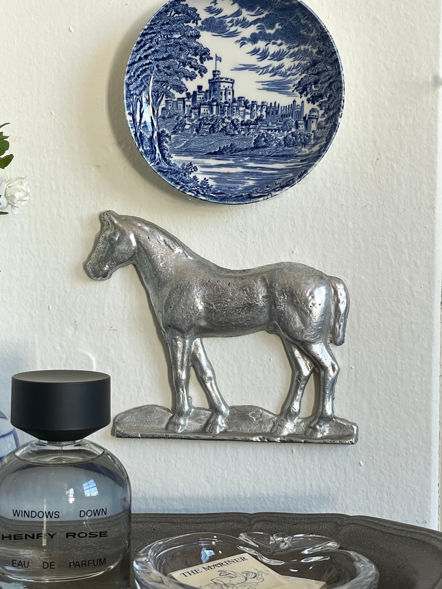 Cast Metal Horse Wall Hanging Decor