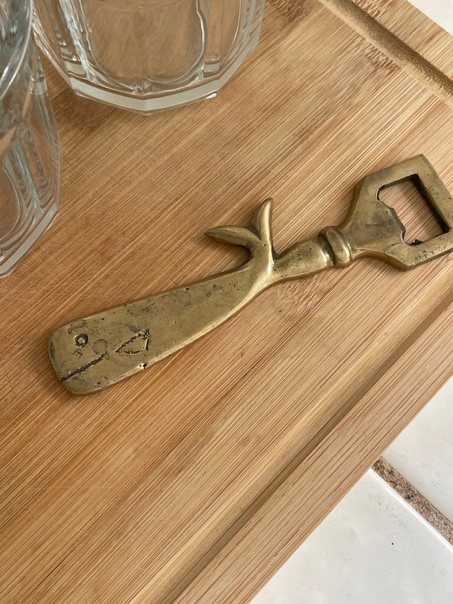 Brass Whale Bottle Opener